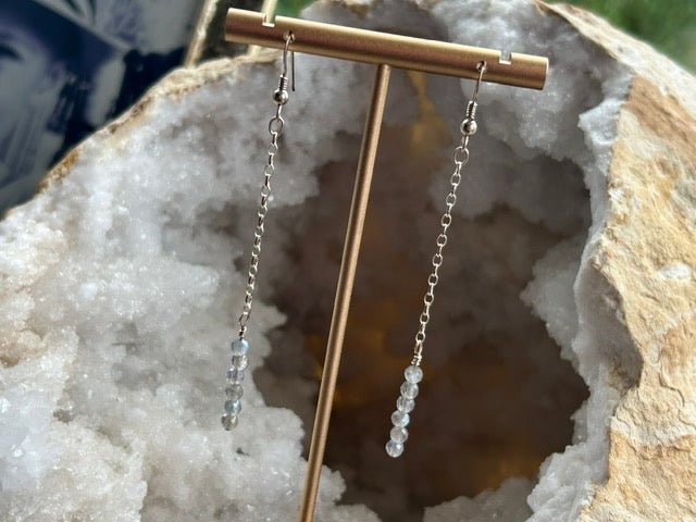 Labradorite Earrings - Hart, Body and Soul - Just Makers Hart, Body and Soul