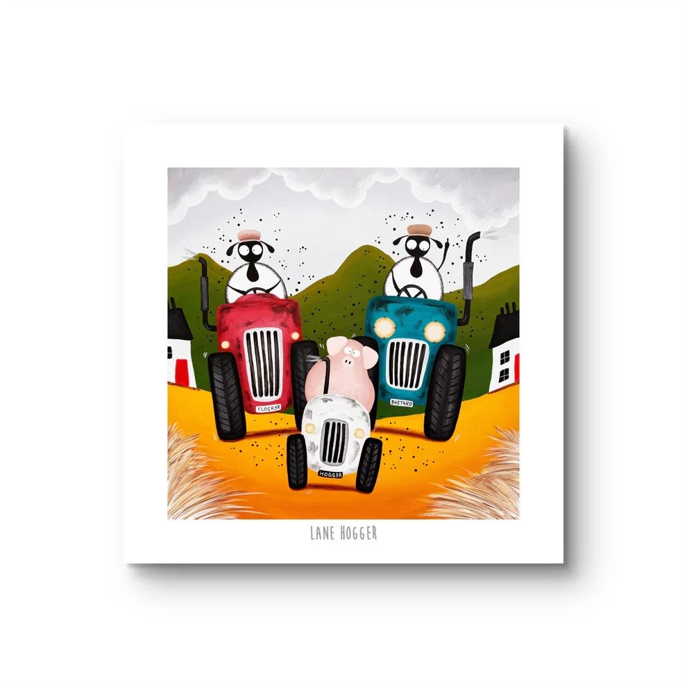 Lane Hogger 10" Print - Mervyn Tay Art - Just Makers Mervyn Tay Art