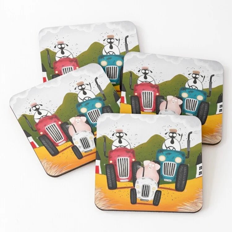 Lane Hogger Coaster - Mervyn Tay Art - Just Makers Mervyn Tay Art