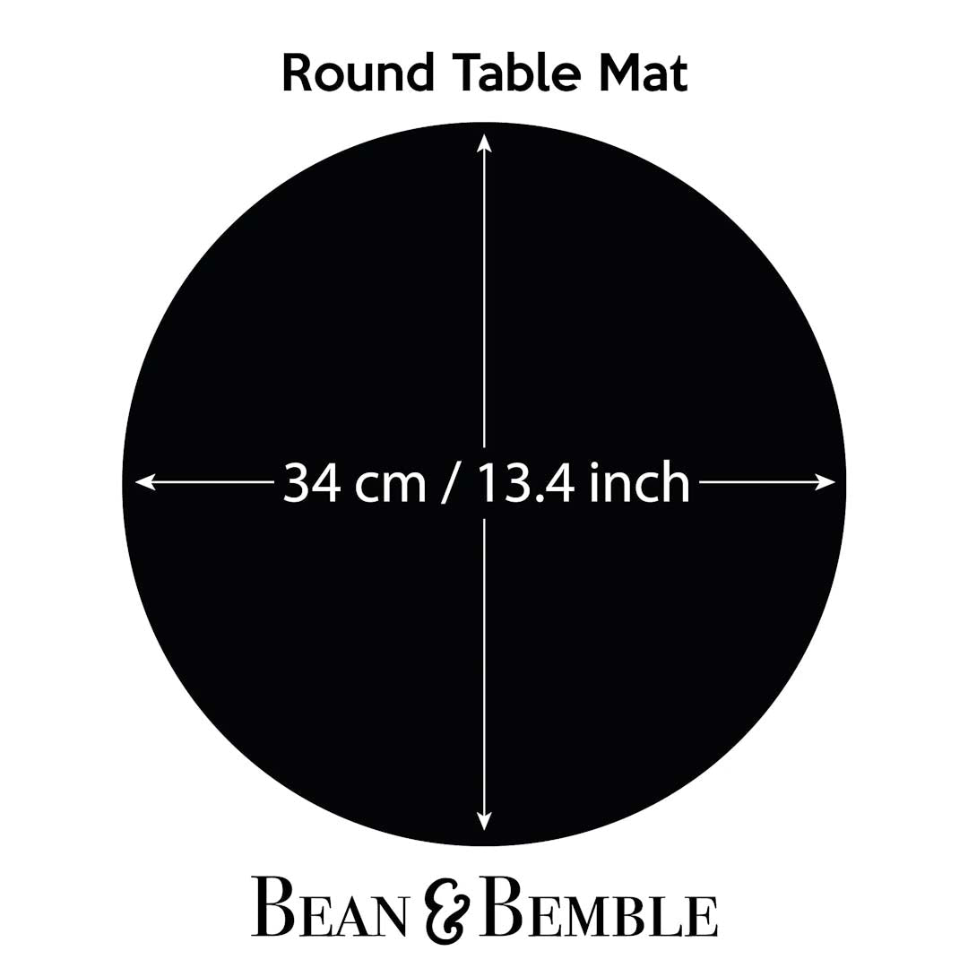 Large Round Serving Pizza Board Chica Camellia Navy - Just Makers Bean and Bemble