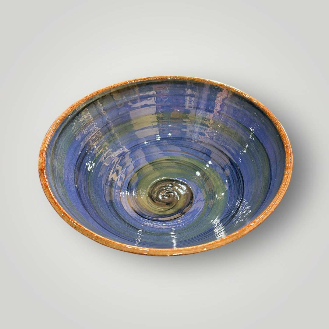 Large Wold Pottery Bowl - Blue - Just Makers Wold Pottery