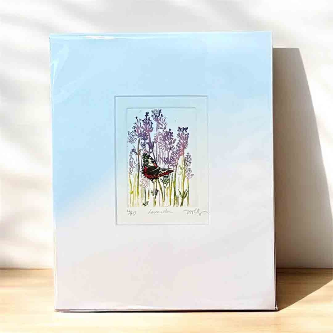 Lavender Etching - Moira Mctague - Just Makers Moira McTague