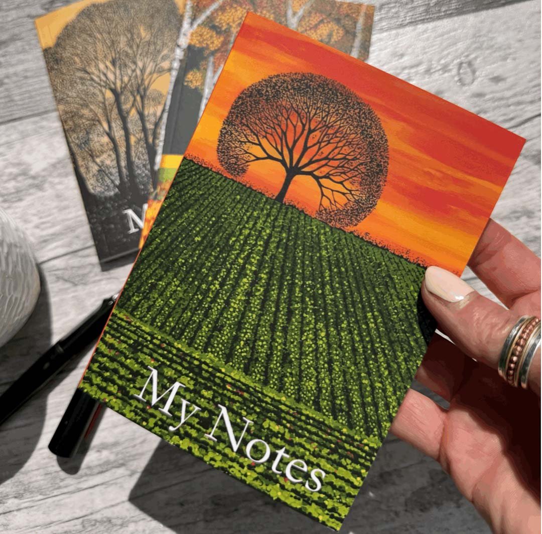 Set of Three Lined Notebooks Golden - Sarah Jane Nicholls - Just Makers Sarah Jane Nicholls