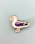 Little Wooden Seagull Pin Badge - Rat Bean Kat_Just Makers