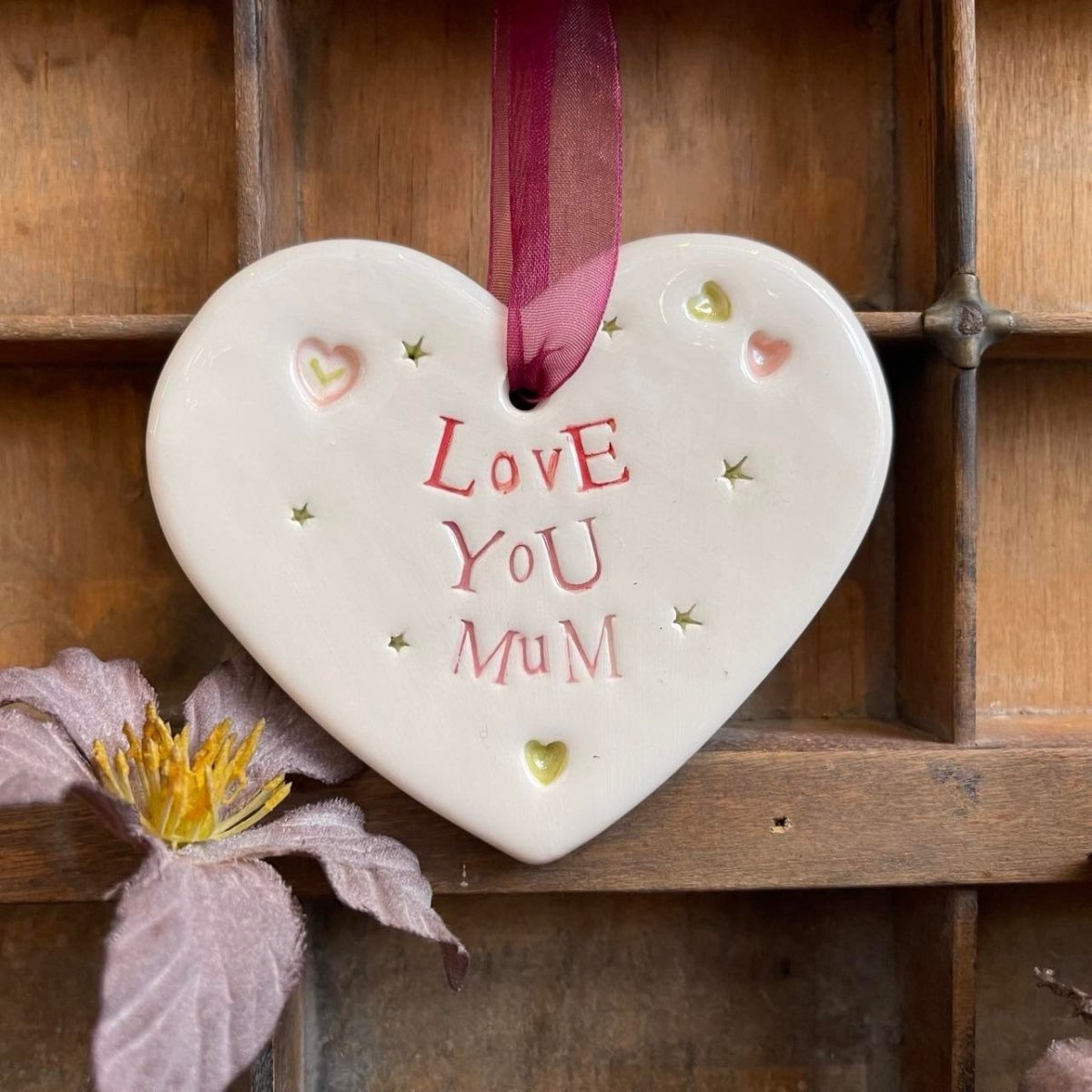 Love You Mum Heart - Jamali Annay Designs - Just Makers Jamali Annay Designs