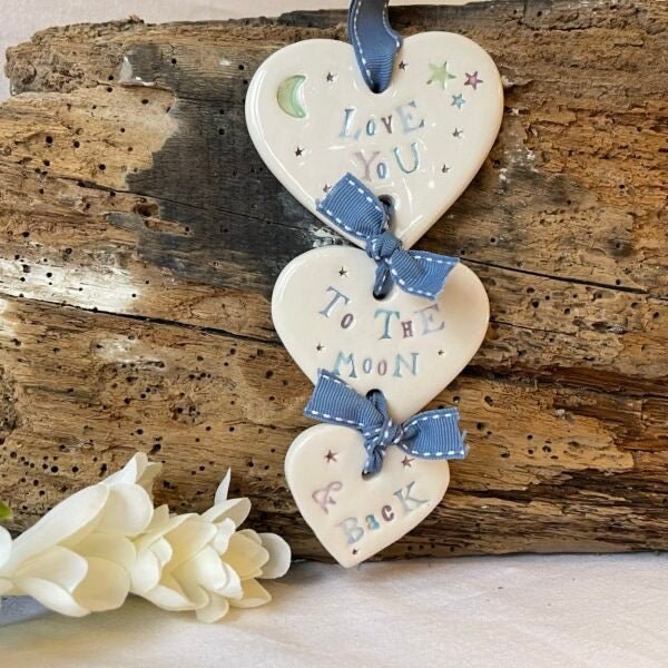 Love You To The Moon Mobile - Jamali Annay - Just Makers Jamali Annay Designs