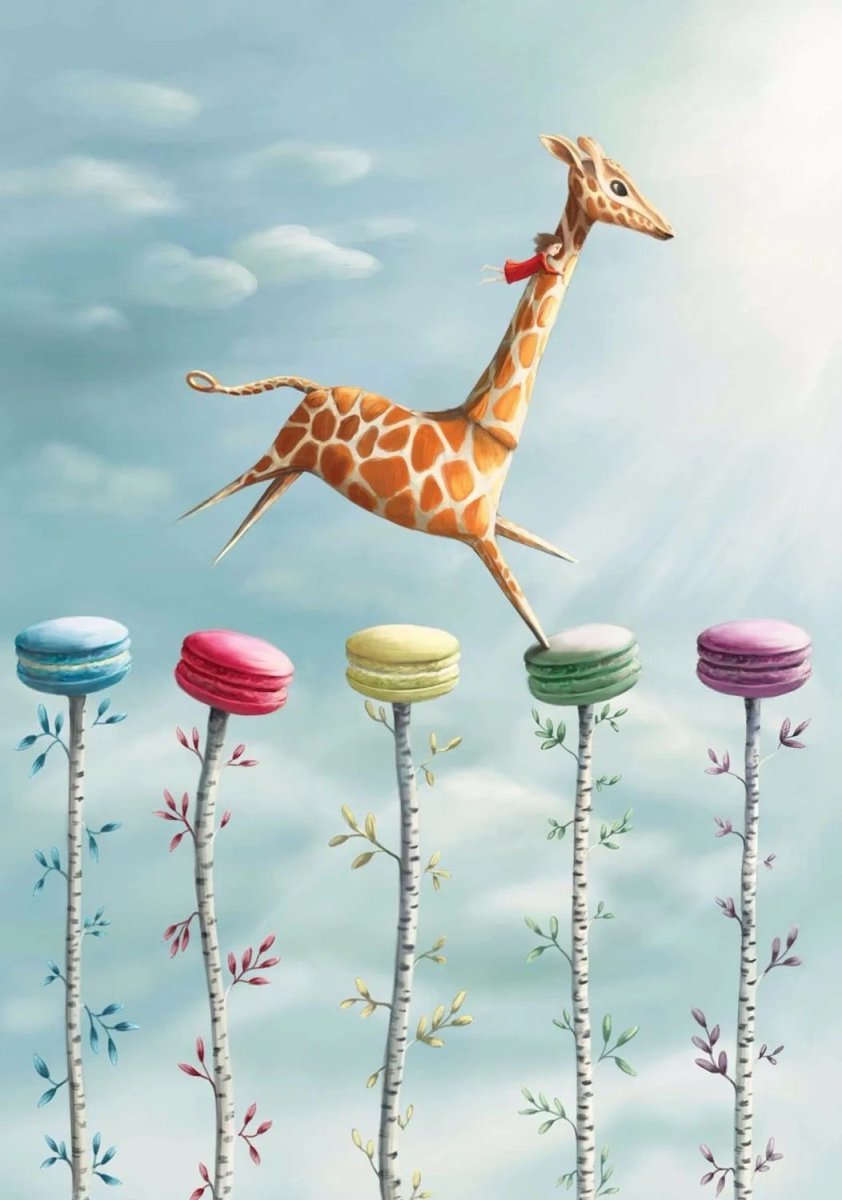 Macaron Trees Greeting Card - Demelsa Haughton - Just Makers Demelsa Haughton Illustration