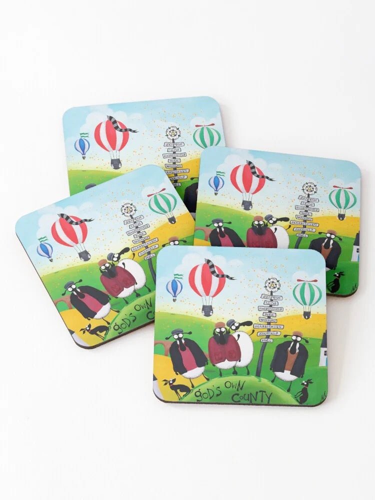 Made in Yorkshear Coaster - Mervyn Tay Art - Just Makers Mervyn Tay Art