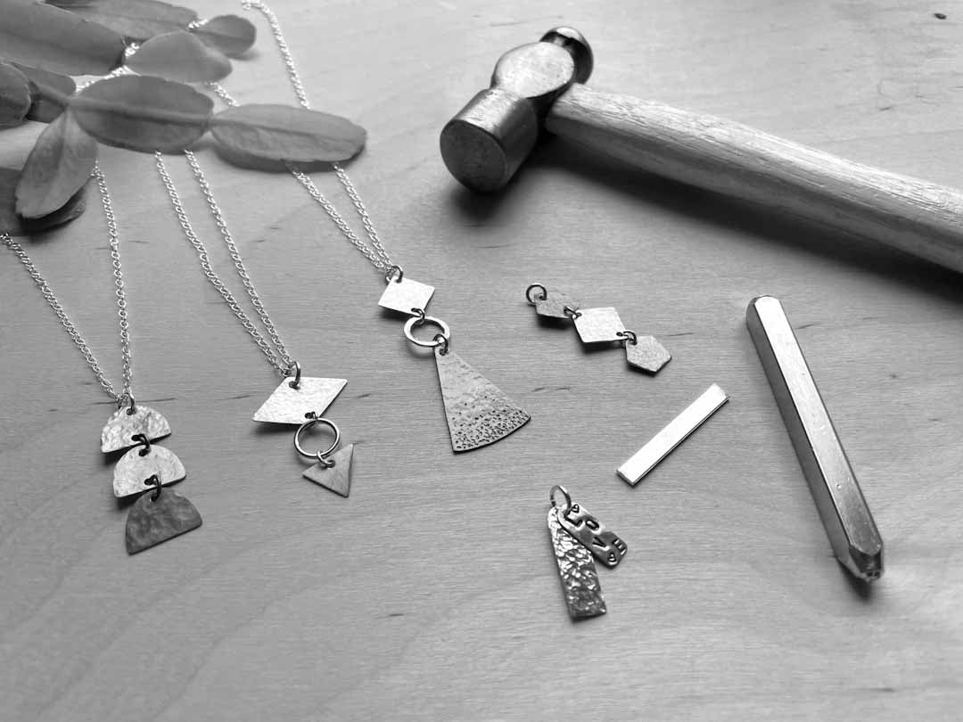 Make a Silver Necklace Workshop - Just Makers Workshop