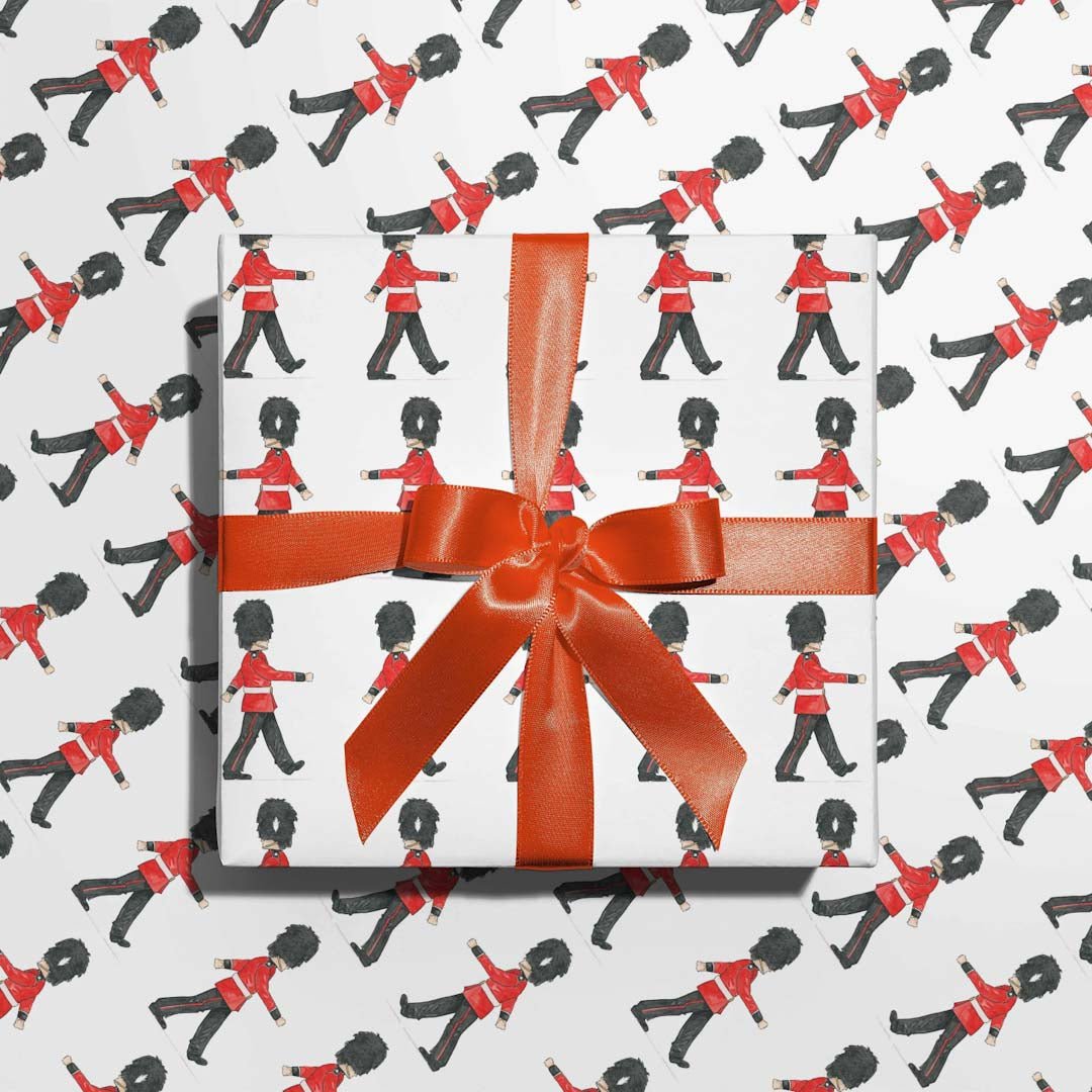 Marching Guards Wrapping Paper - Antonia Illustration - Just Makers Antonia Illustration