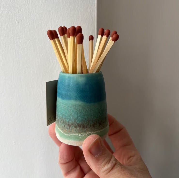 Match Striker Pot - Skyline - Lorna Gilbert - Just Makers Lorna Gilbert Ceramics