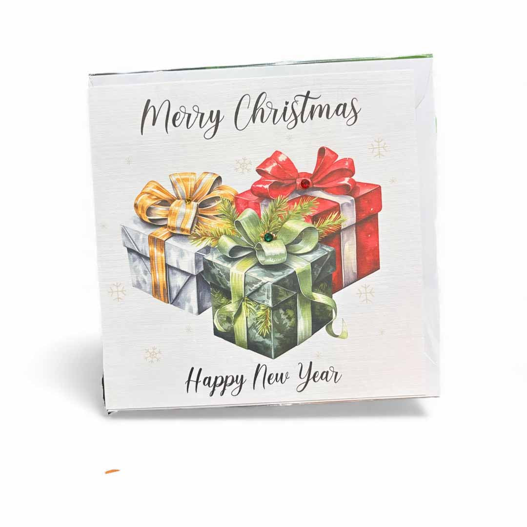 Merry Christmas Presents Card by Bright Night Cards_Just Makers