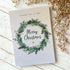 Merry Christmas Wreath Card - Scribble & Print Co_Just Makers