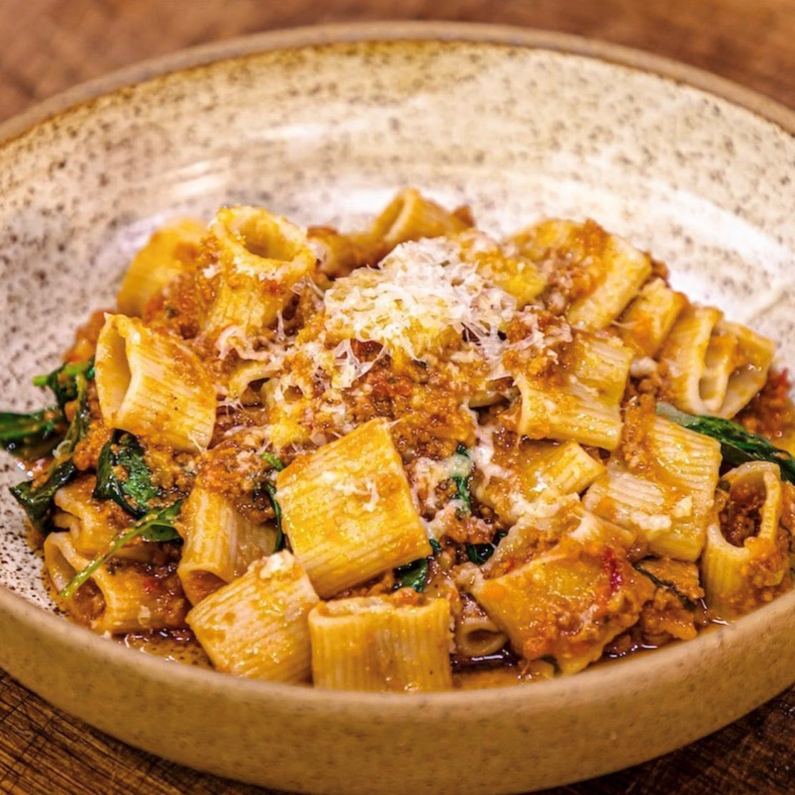 Mezze Maniche Rigate Pasta Dish - The Yorkshire Pasta Company_Just Makers