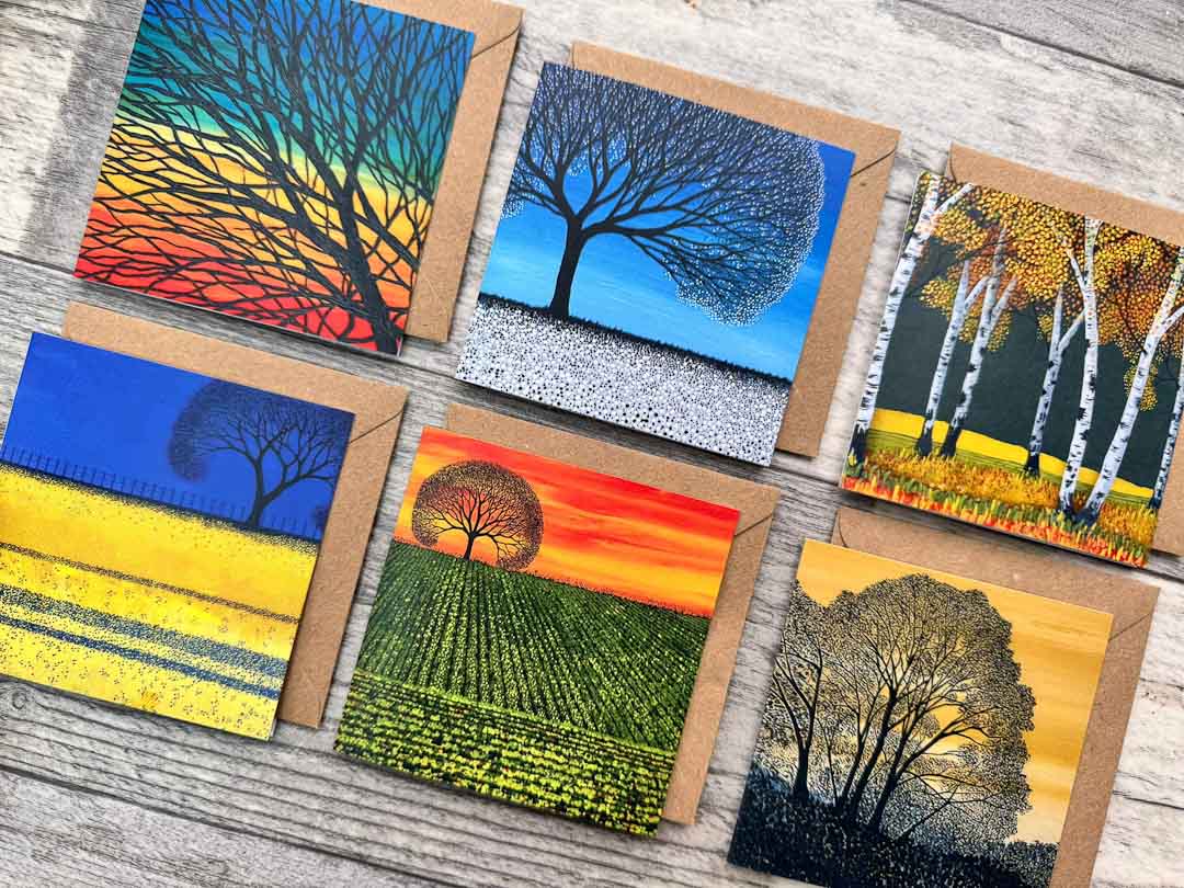 Mini Card Pack Blue - Sarah Jane Nicholls_Just Makers
