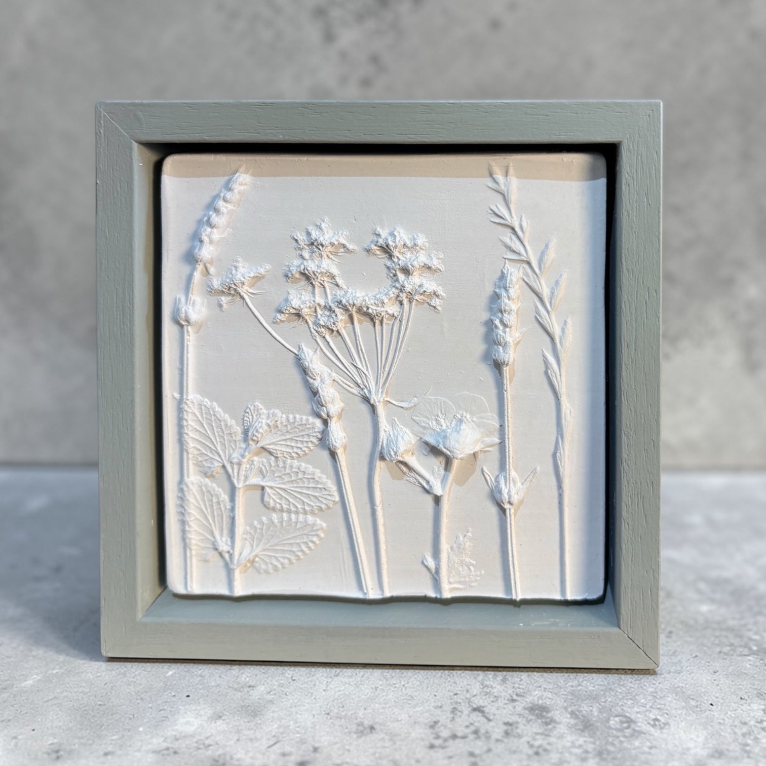 Mini Meadow Botanical Cast in Green Frame - Tara Joy Botanical - Just Makers Tara Joy Botanical and Ceramics