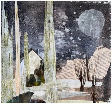 Mixed Media Collage with Acrylics Workshop with Jeanne Mundy - Just Makers Workshop