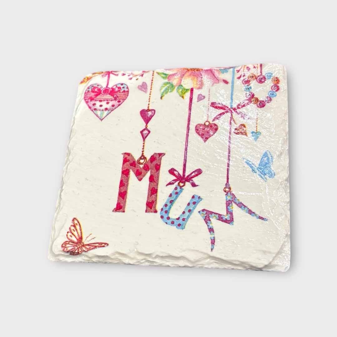 Mum Coaster Slate - Sarah Tustin - Just Makers Sarah Tustin