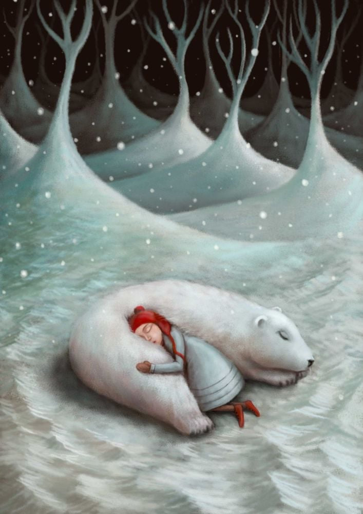 Nap Time in the North Greeting Card Demelsa Haughton_Just Makers