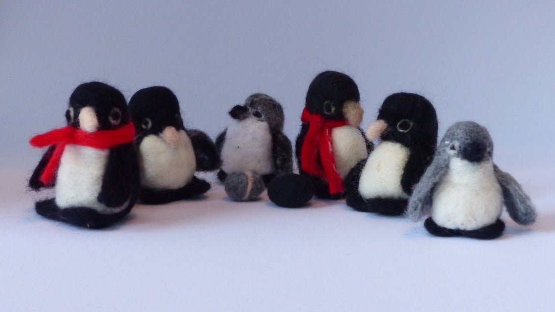 Needle Felt Penguin - Pam Chilton - Just Makers Pam Chilton