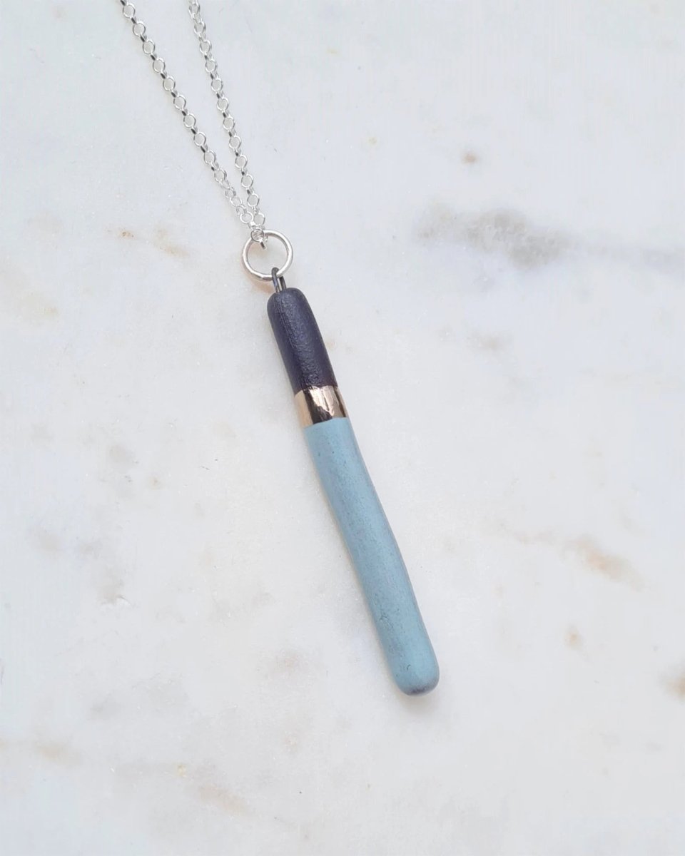 New Liv Silver Pendant - Little Lovers Ceramics - Just Makers Little Lovers Ceramics