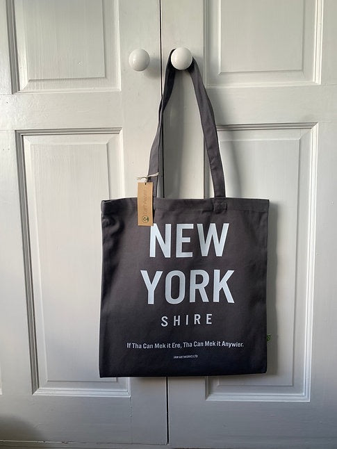 New York Shire Tote Bag Grey_JAM Artwork_Just Makers