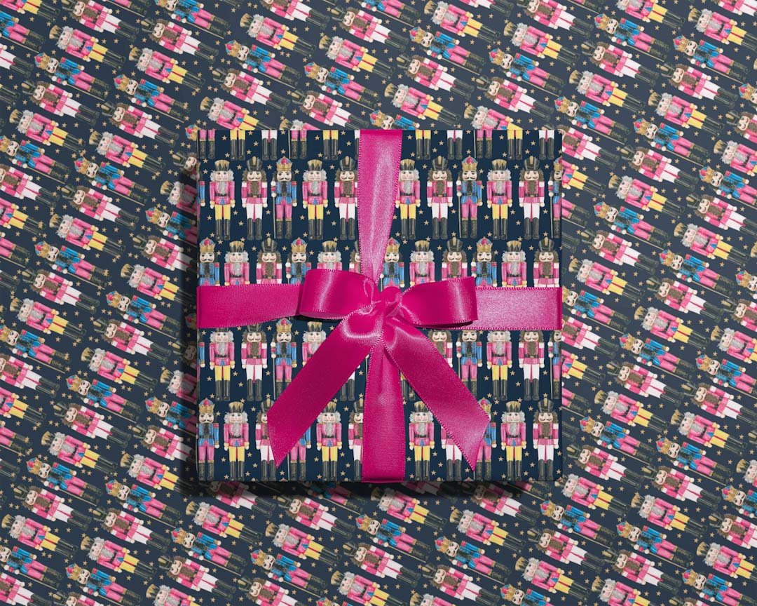 Nutcrackers Wrapping Paper - Just Makers Antonia Illustration