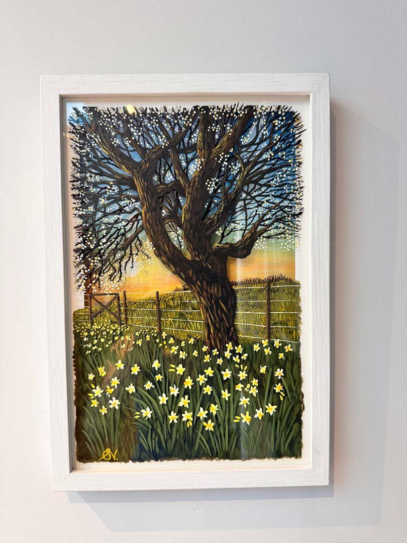 On the Way to Woodhall Framed Original - Sarah Jane Nicholls - Just Makers Sarah Jane Nicholls