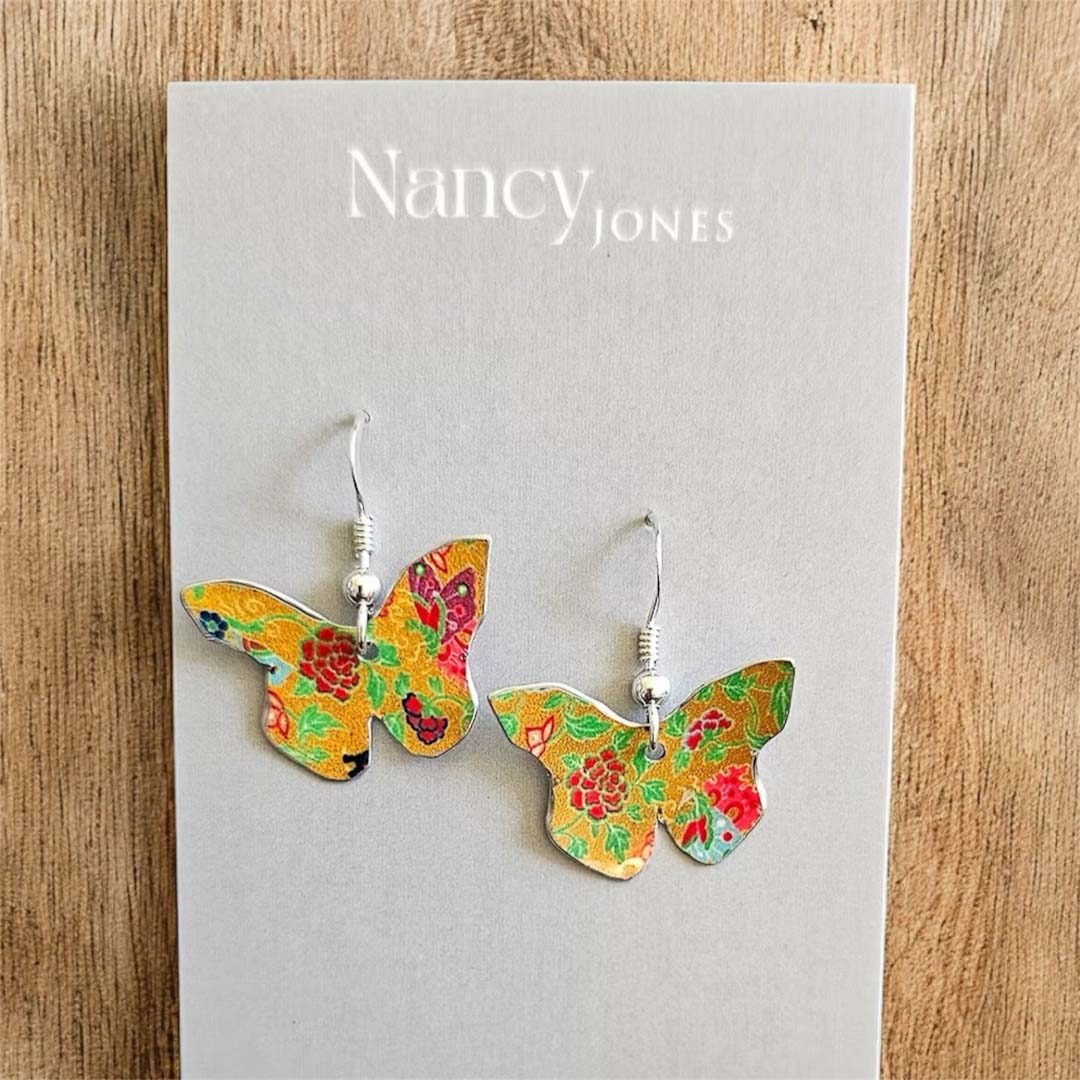 Oriental Butterfly Earrings - Nancy Jones_Just Makers