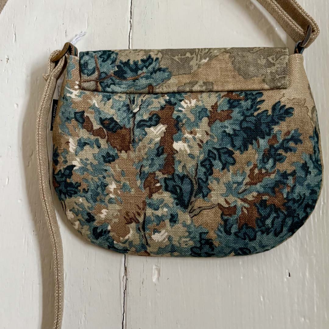 Oriental Linen and Lined Handbag - Amanda Scott_Just Makers