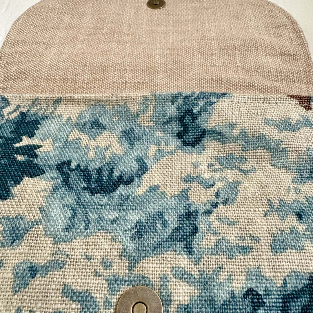 Oriental Linen and Lined Handbag - Amanda Scott_Just Makers