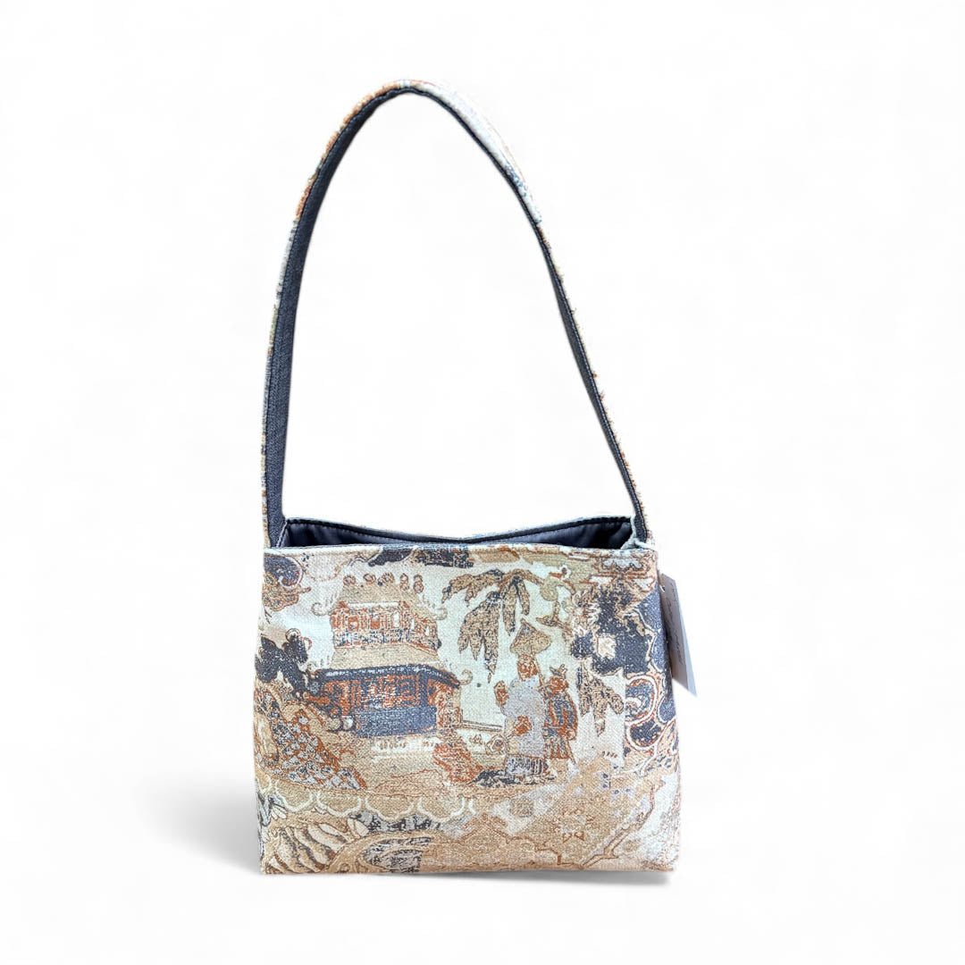 Oriental Mixed Fibre Bucket Handbag - Amanda Scott - Just Makers Amanda Scott