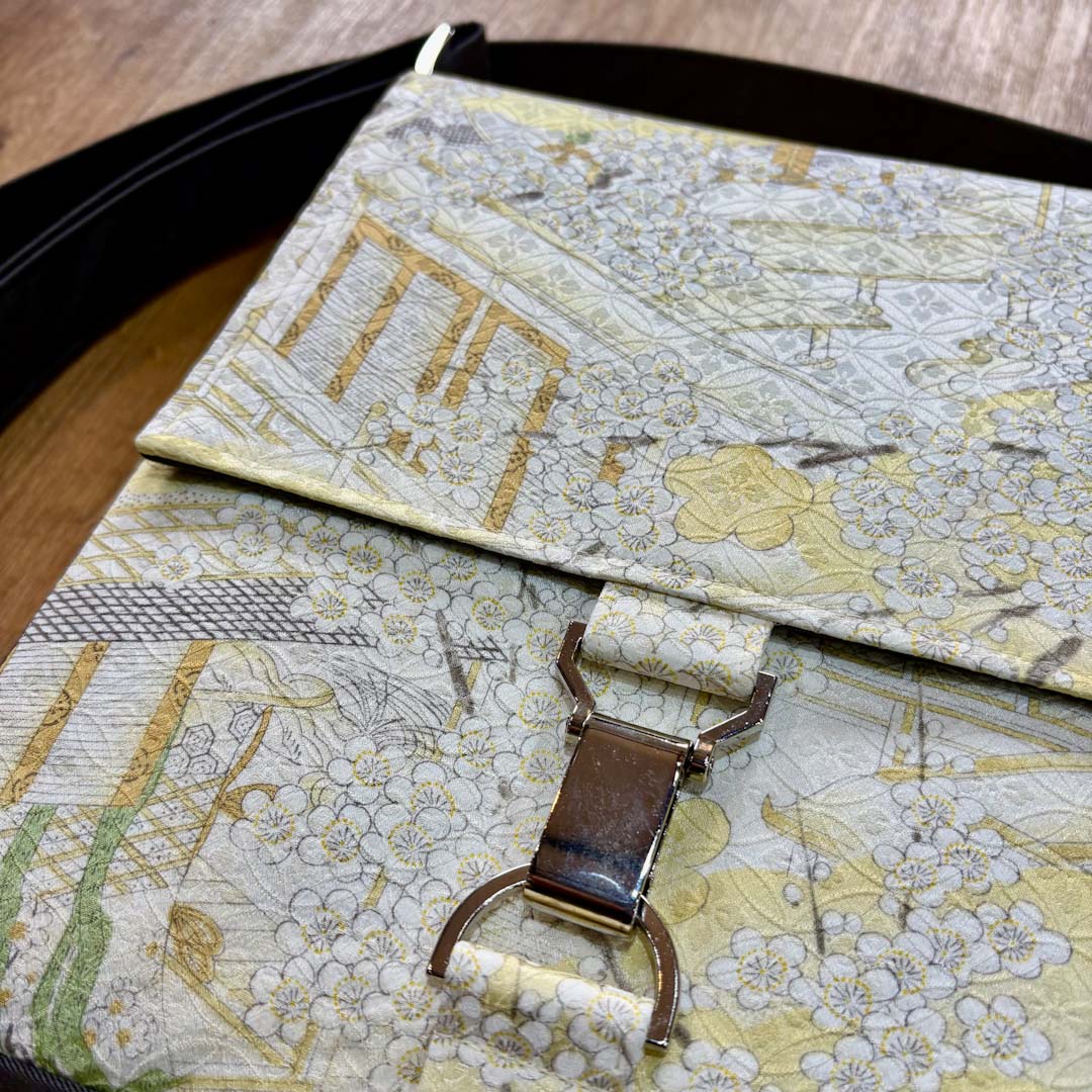 Oriental Patterned Kimono Silk Handbag - Amanda Scott_Just Makers