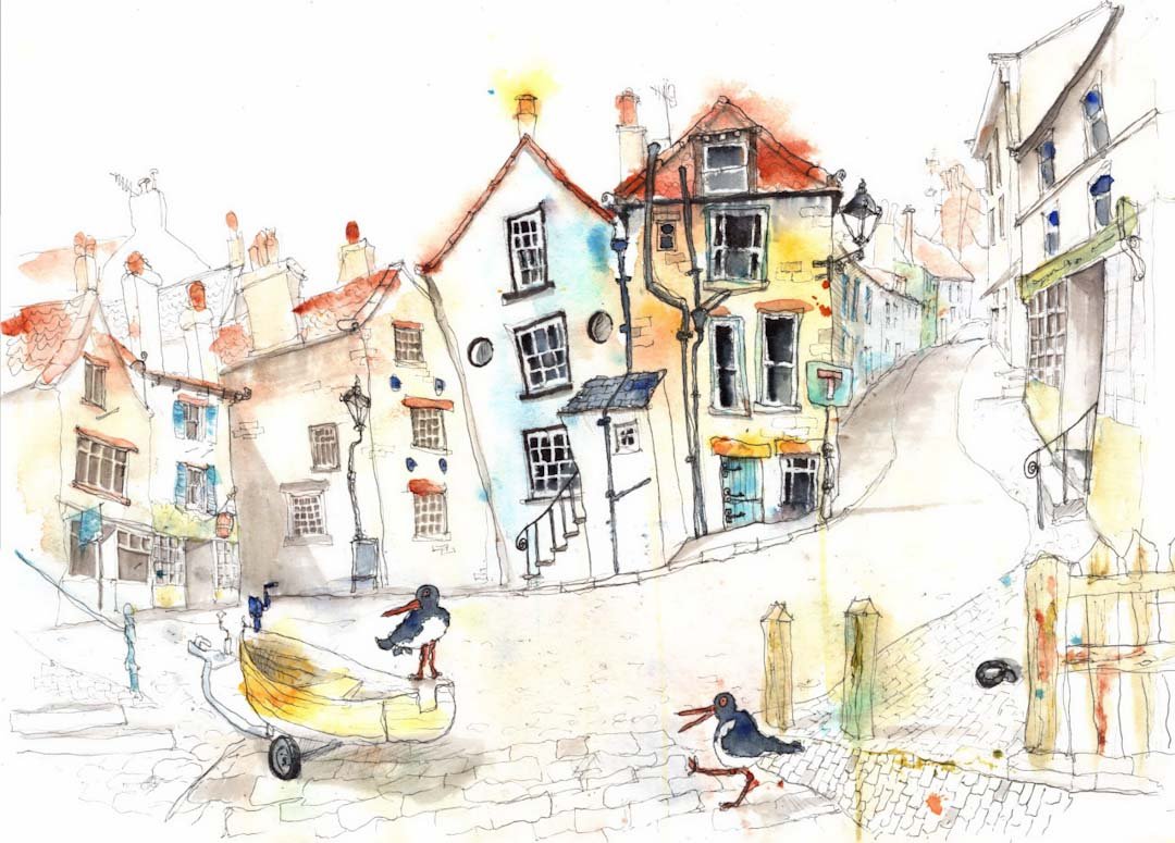 Oystercatchers in Robin Hood&