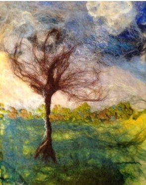 Painting with Wool Workshop with Jo Hunter - Just Makers Workshop