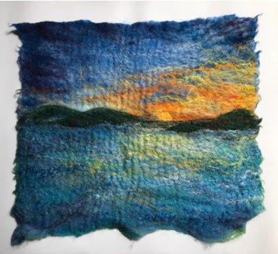 Painting with Wool Workshop with Jo Hunter - Just Makers Workshop