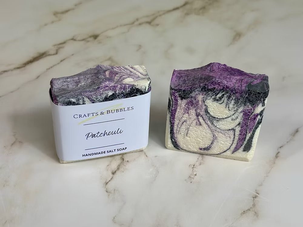 Patchouli Salt Soap - Crafts and Bubbles - Just Makers Crafts & Bubbles