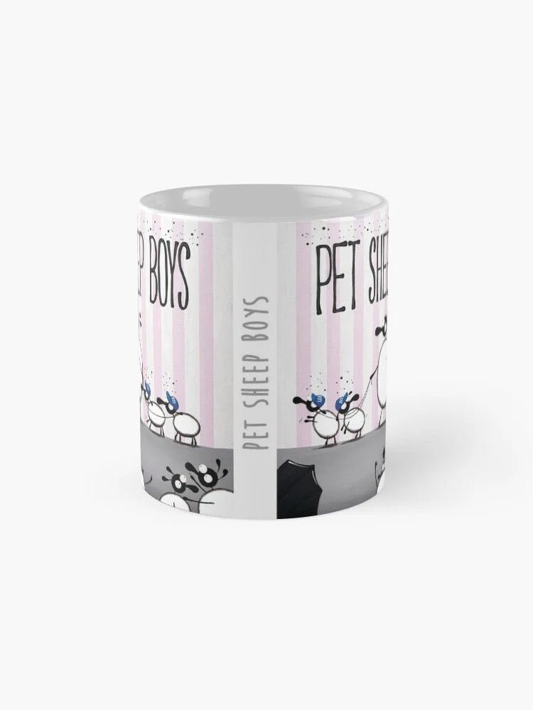 Pet Sheep Boys Ceramic Mug - Mervyn Tay Art - Just Makers Mervyn Tay Art