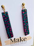 Pink Leopard Print Earrings - Make Harrogate_Just Makers