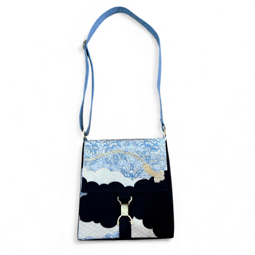 Printed Embroidered Kimono Silk Handbag - Amanda Scott_Just Makers
