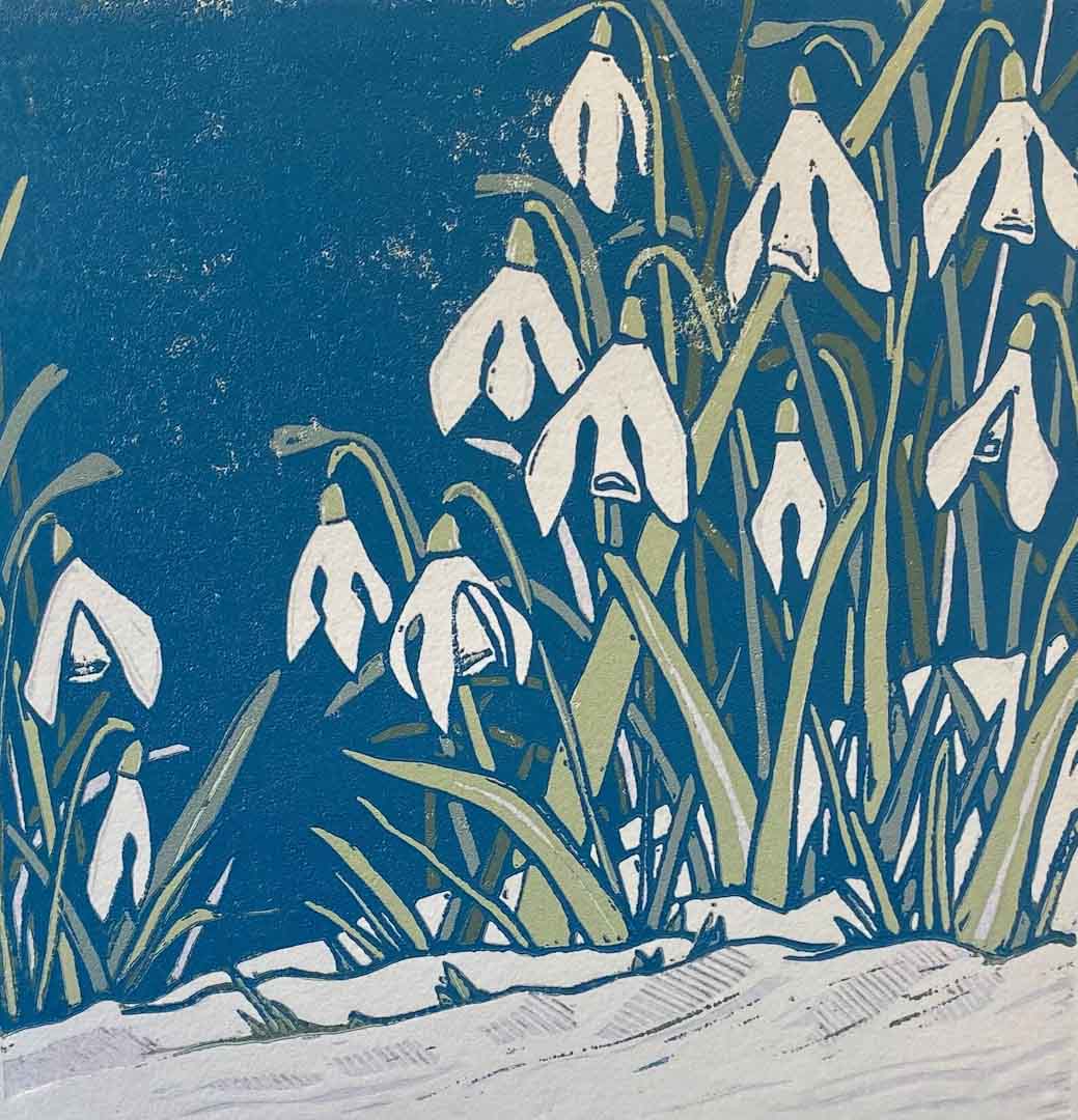 Promise of Spring Unframed Linocut Print_Just Makers