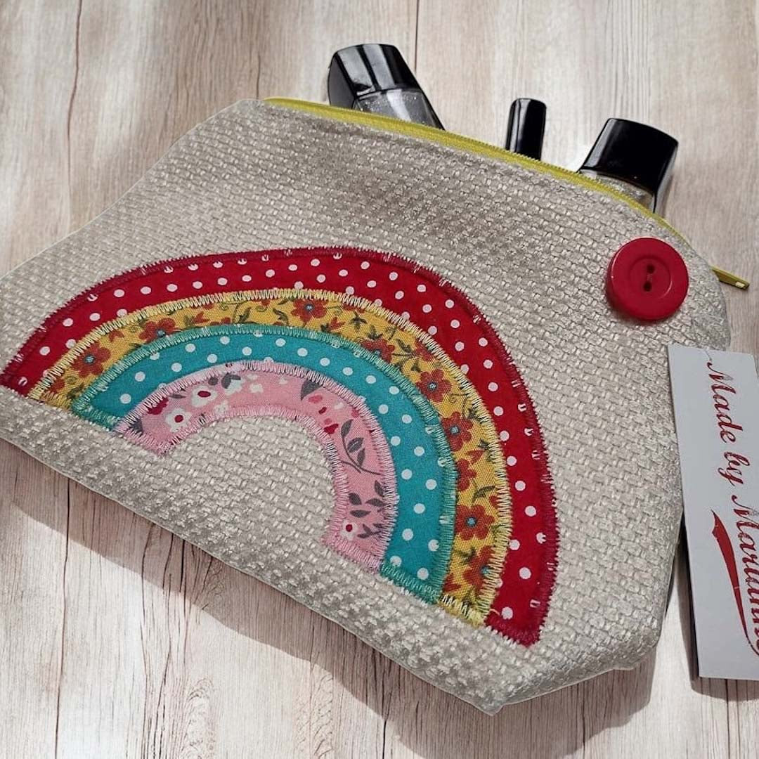 Rainbow Make Up Bag Made by Marianne_Just Makers