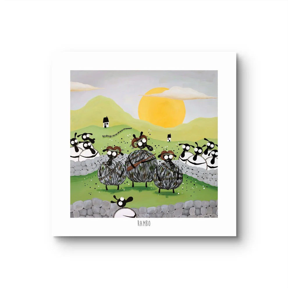 Rambo 10" Print - Mervyn Tay Art_Just Makers