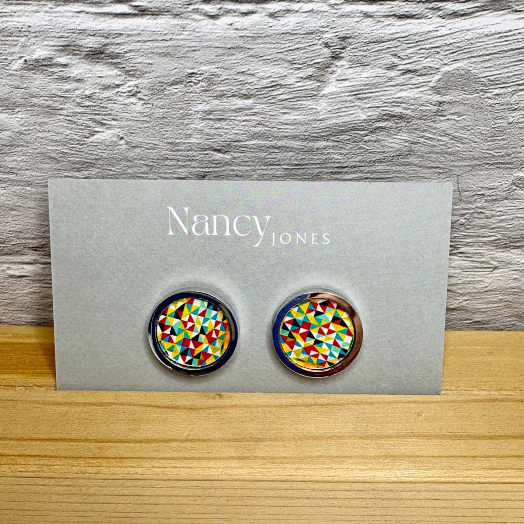 Retro Small Diamond Cufflinks - Nancy Jones_Just Makers