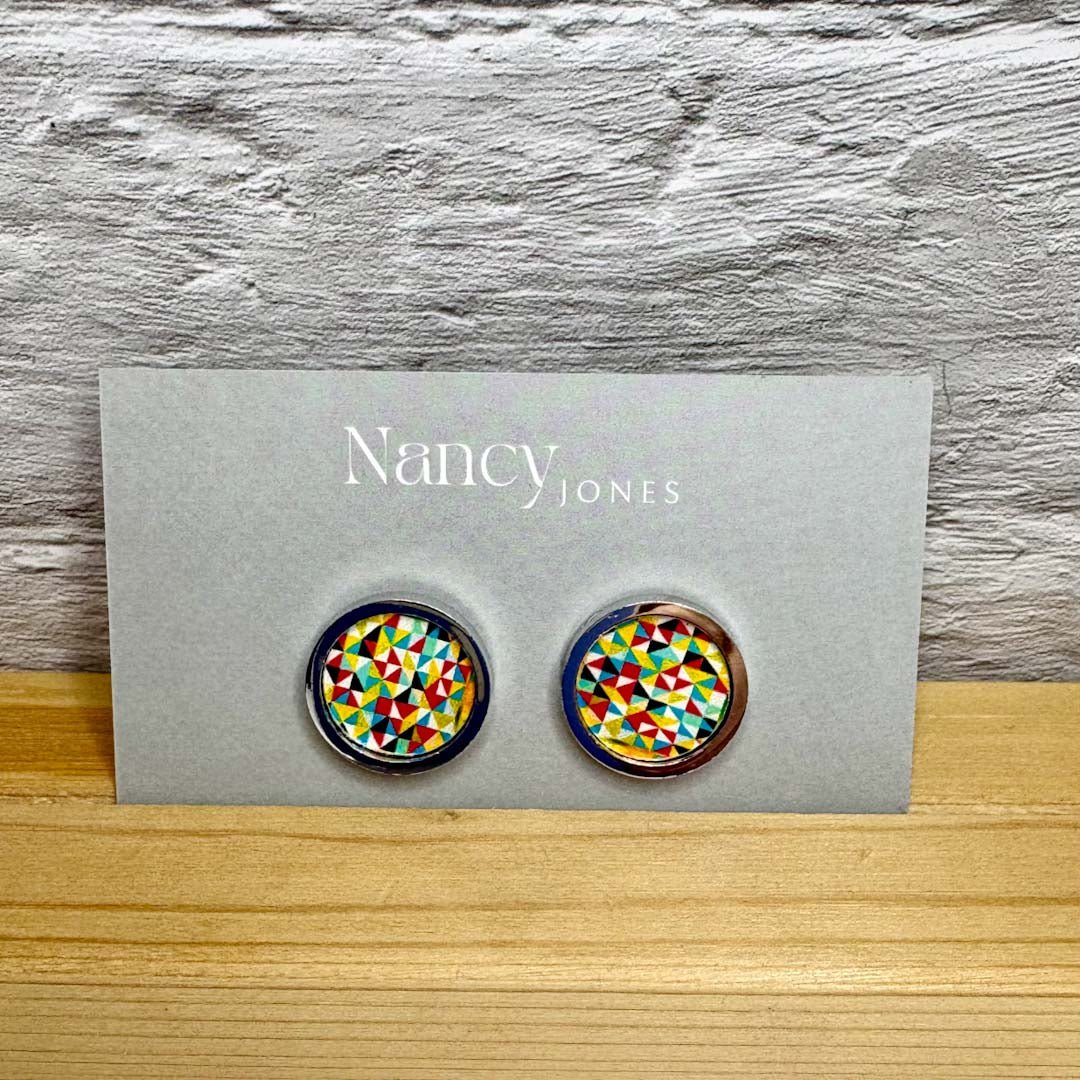 Retro Small Diamond Cufflinks - Nancy Jones - Just Makers Nancy Jones Jewellery