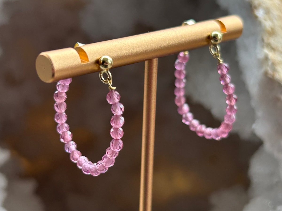 Rhodonite Earrings - Hart, Body and Soul - Just Makers Hart, Body and Soul