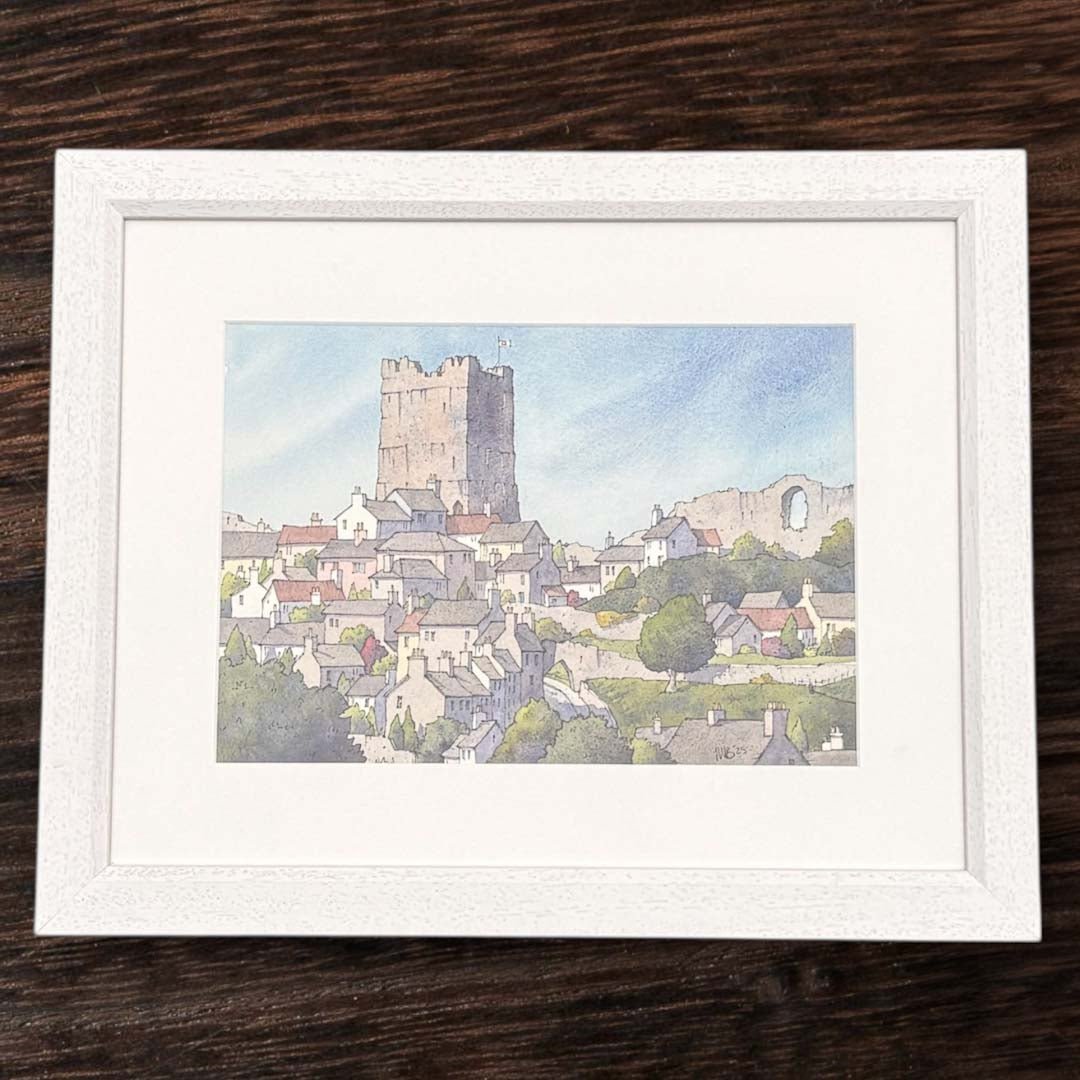 Richmond Castle Original Framed Painting - Matty Burnham - Just Makers Matty Burnham