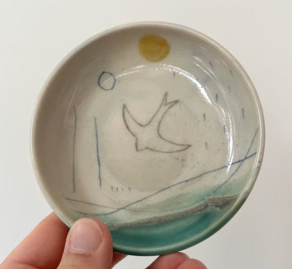 Ring Dish - Swift - Lorna Gilbert Ceramics_Just Makers