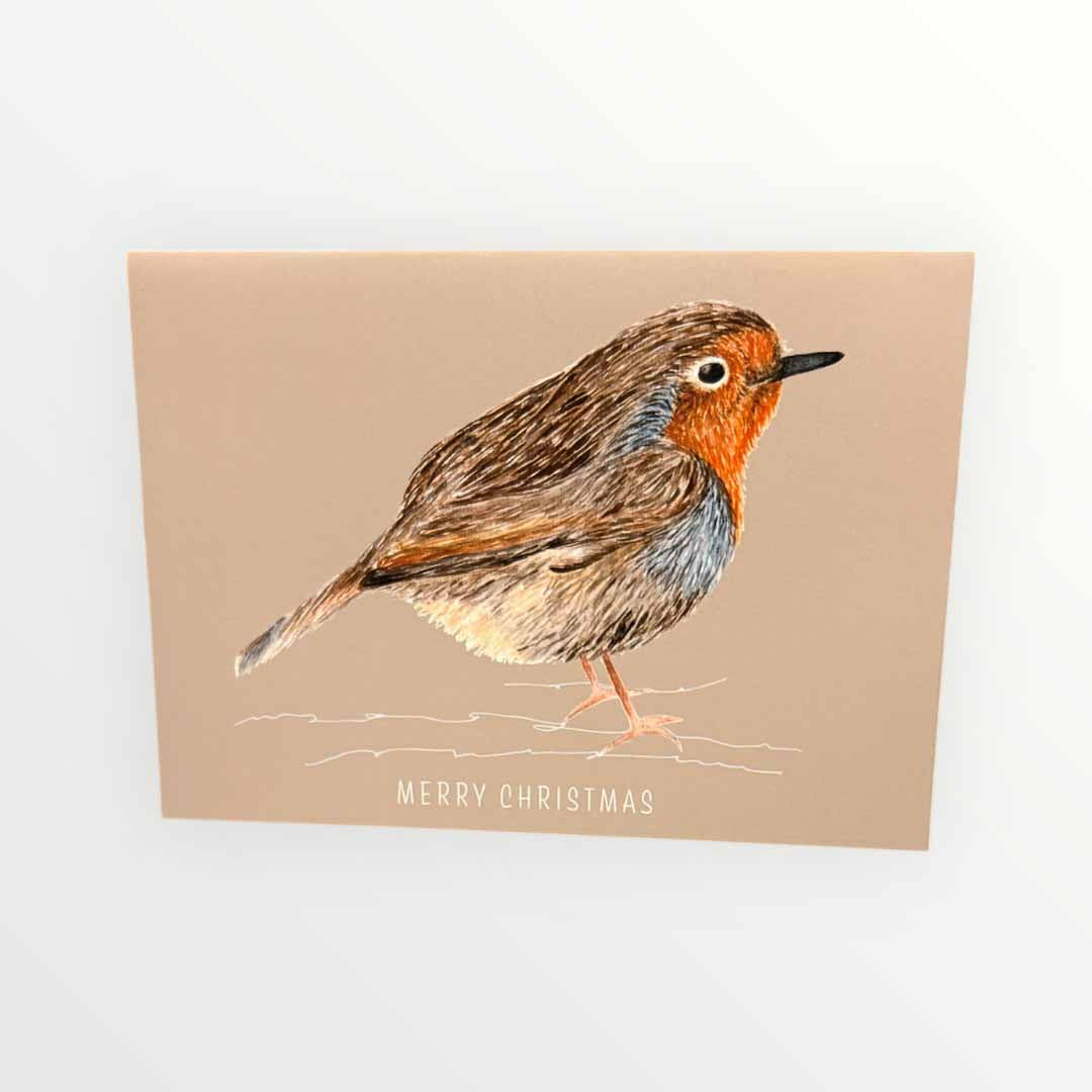 Robin Greeting Card - Inky Print Designs_Just Makers