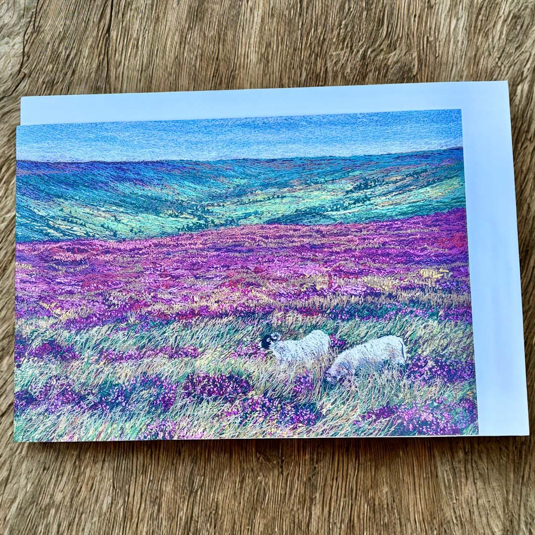 Rosedale View Greeting Card - Fiona Robertson - Just Makers Fiona Roberston